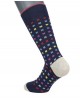 Pournara Fashion sock on a blue base with colorful squares POURNARA FASHION Socks