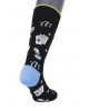 On a black base fashion sock by Pournara with dice playing cards and chips POURNARA FASHION Socks