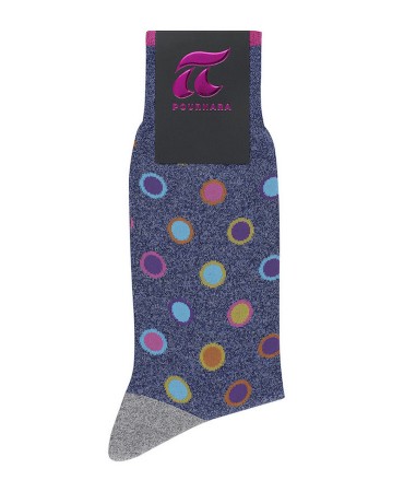 Pournara Raf sock with Colorful Circles