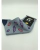 Pournara Socks Fashion Blue with Colored Lips POURNARA FASHION Socks