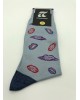 Pournara Socks Fashion Blue with Colored Lips