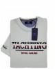 Makis Tselios Tshirt White with YACTING logo Front and Company Logo on the Sleeve T-shirts 