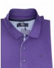 Makis Tselios Polo T-Shirt in Purple Monochrome with Blue Lace SHORT SLEEVE POLO 