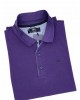 Makis Tselios Polo T-Shirt in Purple Monochrome with Blue Lace SHORT SLEEVE POLO 