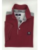 Polo Makis Tselios Red with Gray Finishes on the Shoulders SHORT SLEEVE POLO 