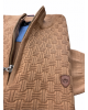 Makis Tselios Polo Zipper in Beige Color with Embossed Design POLO ZIP LONG SLEEVE