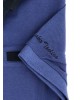 Makis Tselios Polo T-Shirt with Wooden Button Cotton Blue SHORT SLEEVE POLO 