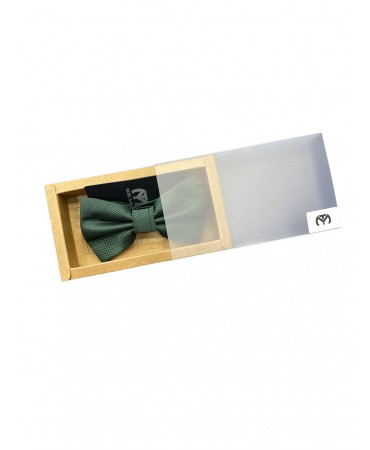 Makis Tselios green bow tie for men with embossed small design