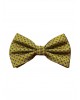 Men's bow tie on a yellow base with a blue small pattern BOW TIES