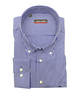 Pierre Cardin shirt in blue cart with pocket