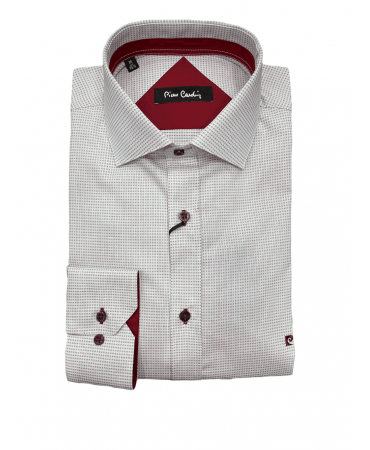 Pierre Cardin shirt with a small red design on a white base