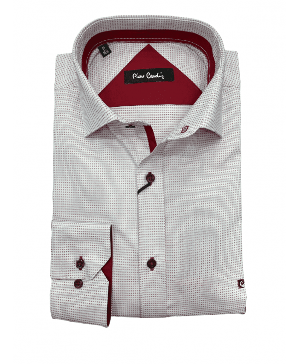 Pierre Cardin shirt with a small red design on a white base OFFERS