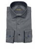 Pierre Cardin Cotton Shirt with Micro Design in Blue Base OFFERS