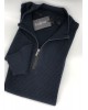 Upright Neck with Cotton Zipper in Blue PreEnd Color POLO ZIP LONG SLEEVE