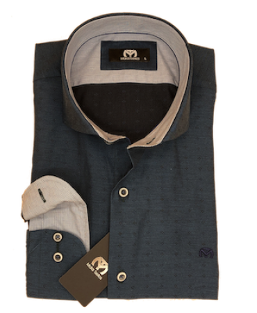 Raf Shirt Makis Tselios Cotton 100% with Blue Design