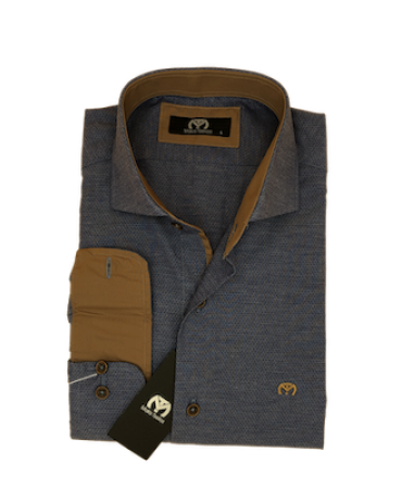 Makis Tselios Raf Shirt with Tampa Finishes and Semi Rex Collar