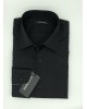 Makis Tselios Piraeus Men's Cotton Shirts Black Without Pocket MAKIS TSELIOS SHIRTS