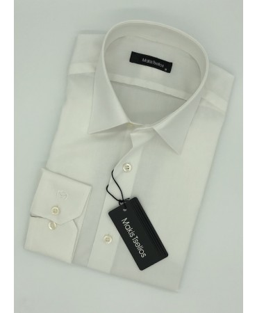 Men's shirts Makis Tselios White with Classic Collar
