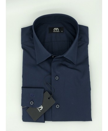 Men's Cotton Shirt Makis Tselios Piraeus Blue Dark