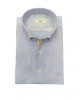 Aslanis Shirts Men Comfortable Line in Blue Base with Miniature in Blue and Red OFFERS