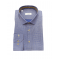 Piraeus Men's Shirt Aslanis Men in Blue Base with Brown Miniature and Buttons
