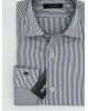 Makis Tselios Striped Blue Shirt in White Base and Plaid Finishes Inside the Cuff and Collar OFFERS