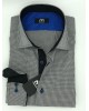 Makis Tselios Gray Petit Checkered Shirt in Comfortable Line MAKIS TSELIOS SHIRTS