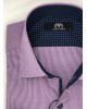 Makis Tselios Petit Checkered Purple Shirt in Comfortable Line MAKIS TSELIOS SHIRTS