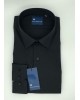 Men's Monochrome Shirt with Classic Black Collar Frank Barrymore