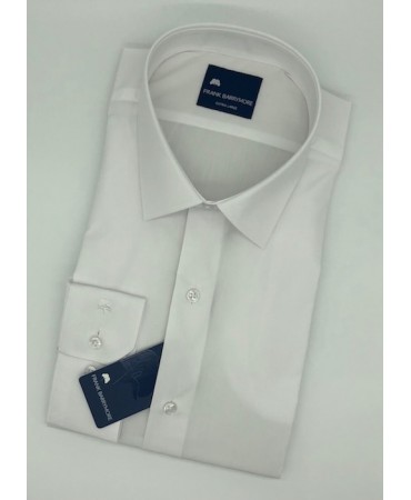 Frank Barrymore Men's Shirt Monochrome Comfortable Line with Classic White Collar