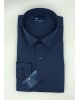 Frank Barrymore Men's Shirt Monochrome Comfortable Line with Classic Collar Blue