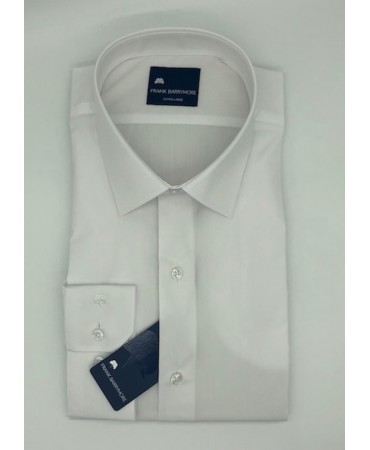 Frank Barrymore Men's Shirt Monochrome Comfortable Line with Classic White Collar