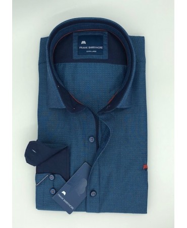 Thumbnail Frank Barrymore Blue Shirt with Special Buttons