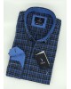 Men's Shirt NCS Plaid Blue in Base Red with Pocket  NCS SHIRTS