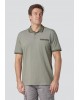 Pre End Polo in Oil Color with Collar, Lace and Pocket Finish in Miniature Green SHORT SLEEVE POLO 