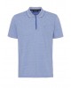 Pree End Polo with Zipper in Blue Base with Polka Dot Turquoise