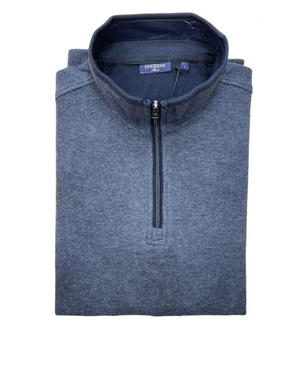 Blouse in a comfortable line with a zipper and raf color POLO ZIP LONG SLEEVE