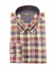 Aslanis Men Shirt Wide Line Checkered Lilac with Gray and Purple As well as Blue Finishes OFFERS