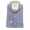 Aslanis Men Shirt Cot.80% -Pol.20% Miniature Blue
