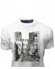 White tshirt with large print T-shirts 