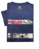 Makis Tselios t-shirt blue with print and company logo T-shirts 