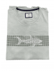 Oil t-shirt with embossed white whale front side effect T-shirts 