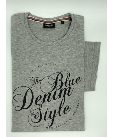 T-shirt Pre End Cotton T-Shirts with Gray Print