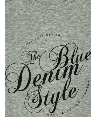 T-shirt Pre End Cotton T-Shirts with Gray Print