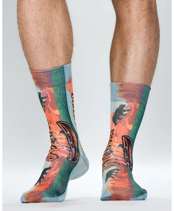 Adventure men's modern sock Wigglesteps