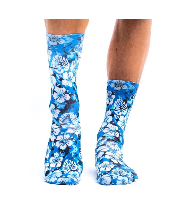 Blue Freesia Men's Sock  Wigglesteps
