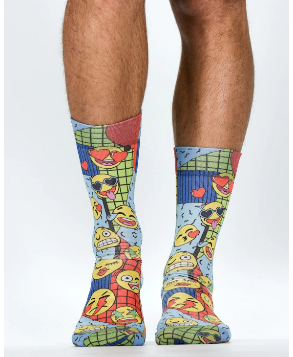 Crazy Emojies Man Sock Wigglesteps