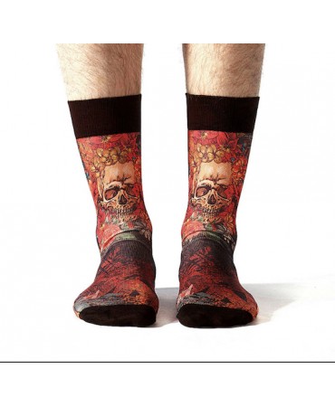 Skull and Roses Men's Sock
