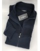 PreEnd Sweatshirt Cardigan with Zipper and Side Pockets in Blue Color JACKETS