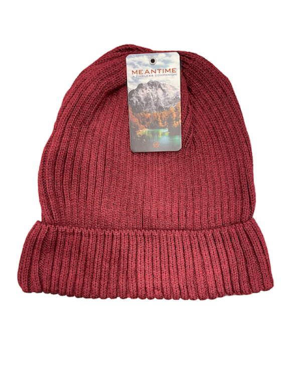 Dark red knitted caps for men  MEN'S HATS